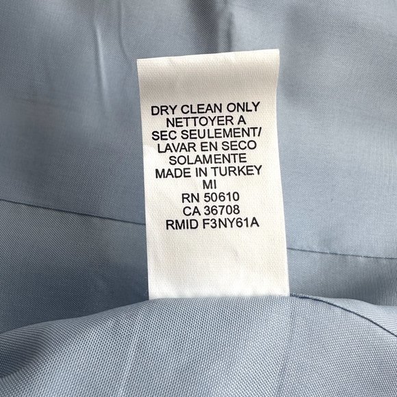 VINTAGE 90's ANNE KLEIN New York made Turkey Fitted 100% Cotton Jacket 4 - NWOT - Picture 11 of 12